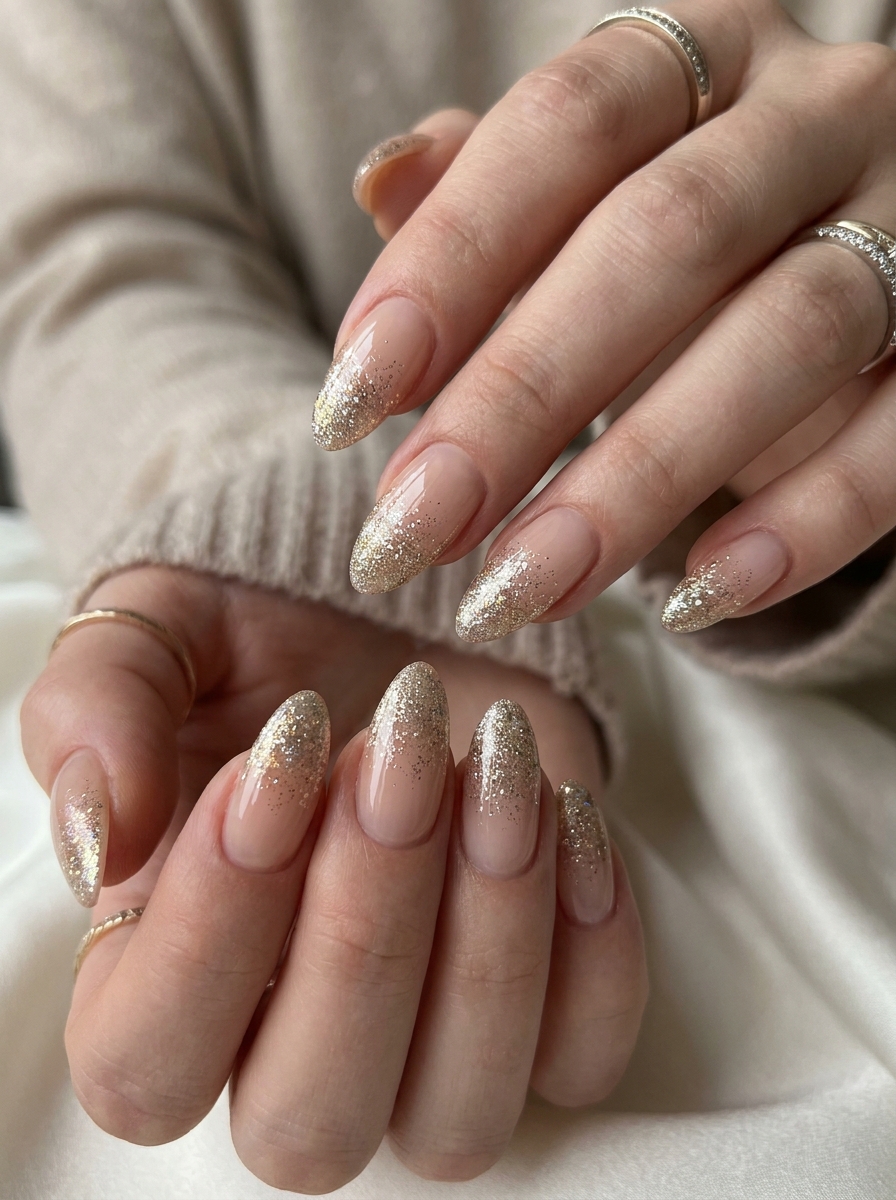 Transparent Glitter Fade